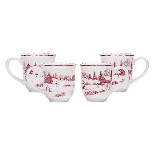 Ceramic Mug Set of 4, 16oz H605