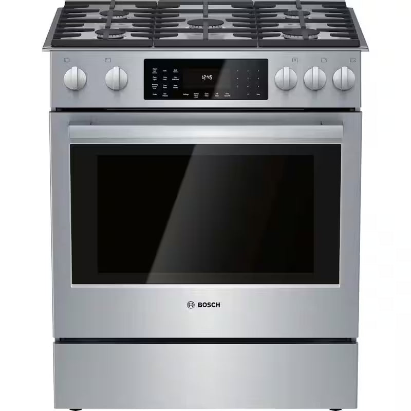 30 in. 4.6 cu. ft. Slide-In Dual Fuel Range with Convection Oven Stainless Steel C160