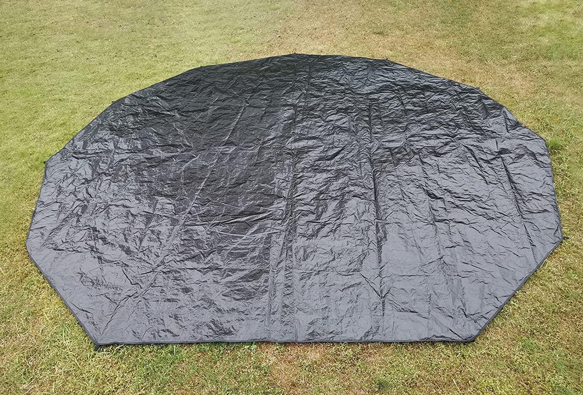 Black Waterproof Groundsheet Tarp for Camping B9710