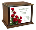 Roses Wood Cremation Urn - 4 Sizes P224561