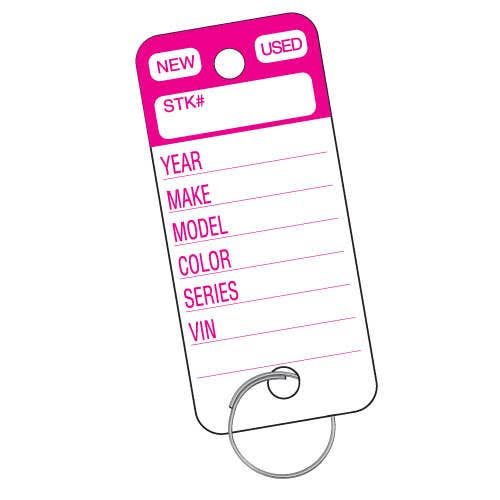 Plastic Key Tags V902