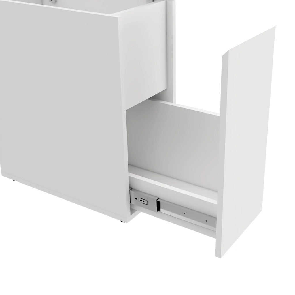 White Bathroom Storage Cabinet H80997