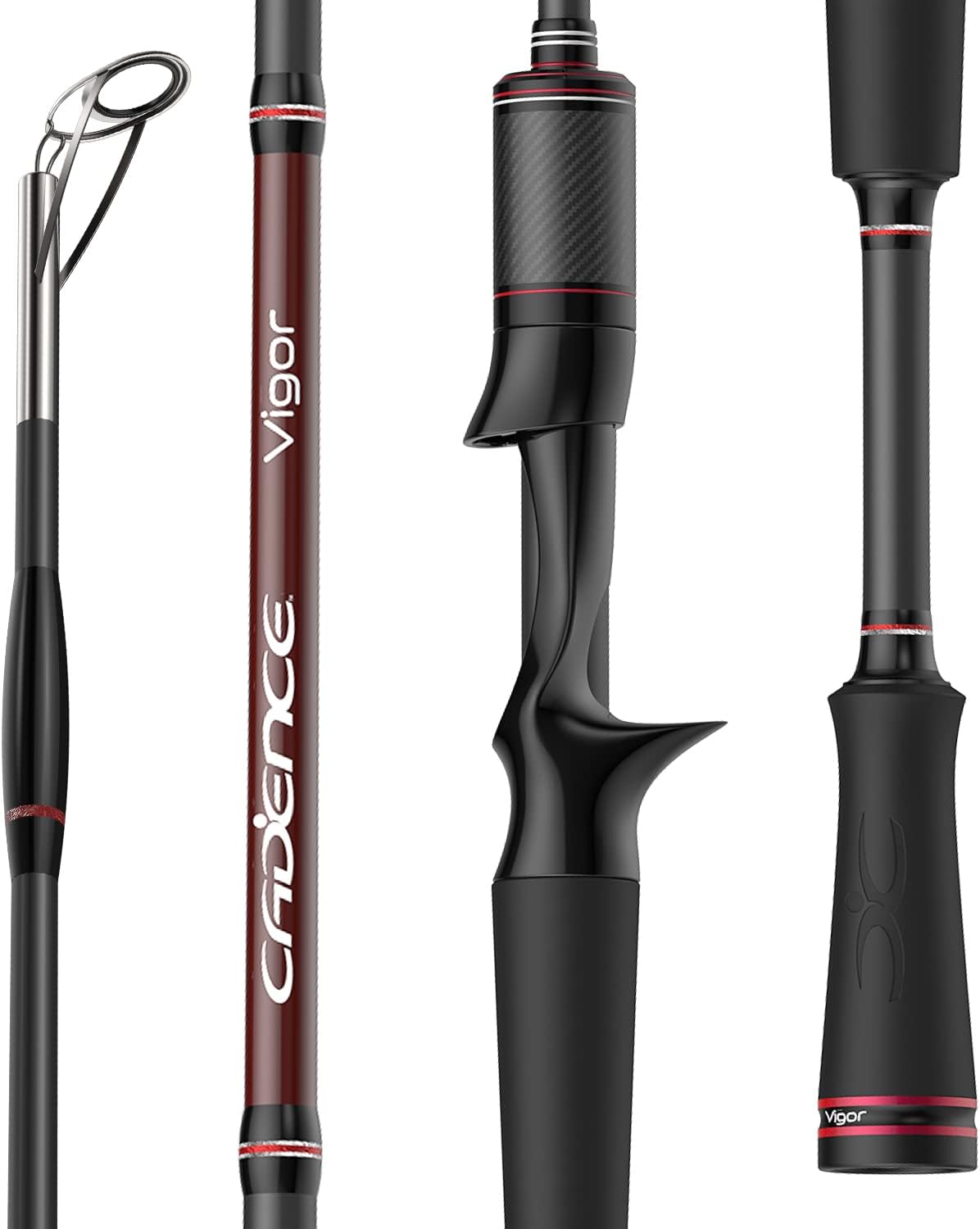 2-Piece Baitcasting Rod with Stainless Steel Guides C36339