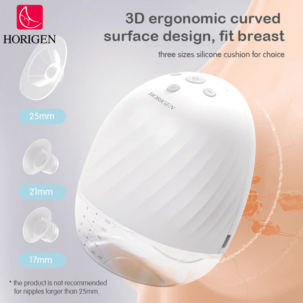 Double White Electric Wearable Breast Pump B684