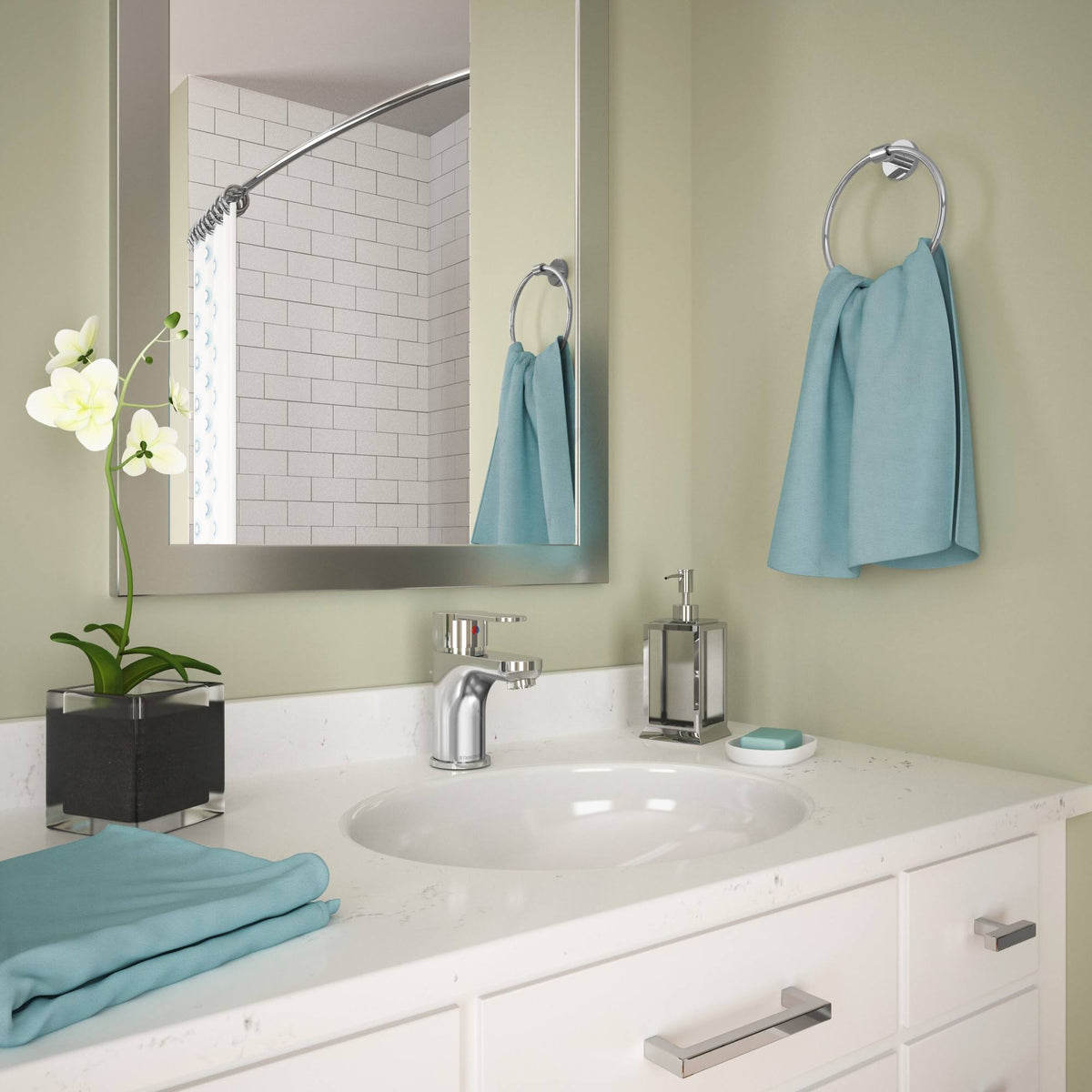 Polished Chrome Single Hole Bathroom Faucet S931