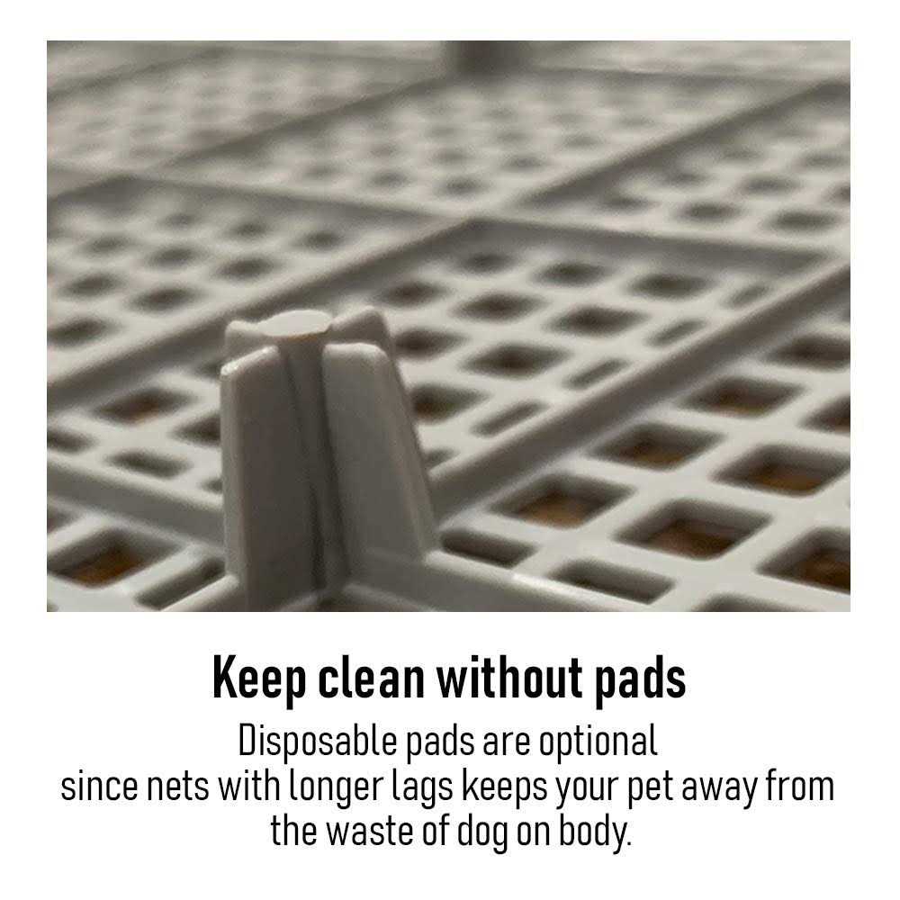 Indoor Dog Potty Tray with Protection Wall E9118