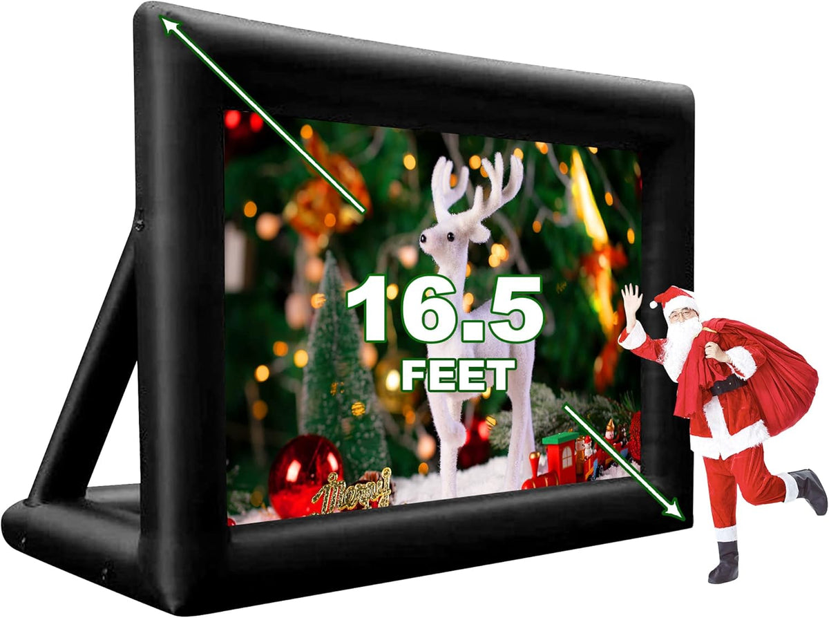 Inflatable Projector Screen with Air Blower and Carry Bag A640