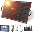 110W 18V Portable Foldable Solar Panel Kit Lightweight 6lb 29x21inch with Controller 2 USB Output Ports Z40505
