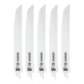 9 in. 5-8 TPI Bi-metal Reciprocating Saw Blades, 5 Pack Q270