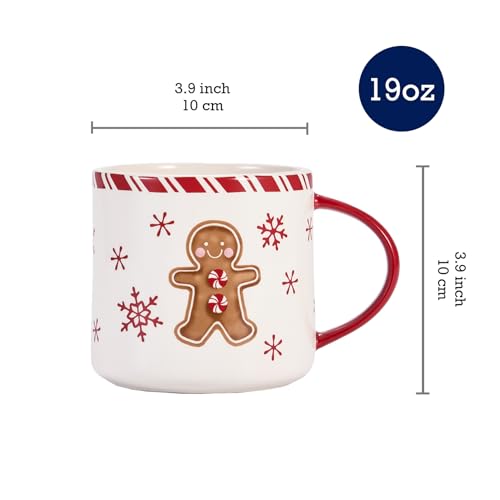 Ceramic Mug Set of 4, 16oz H605