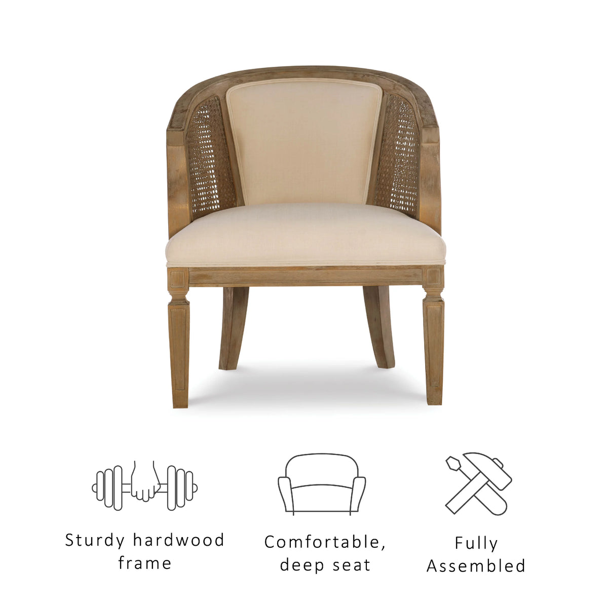 Gray Wash Chair I11840