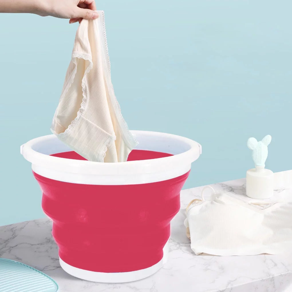 Pink Portable Mini Folding Washing Machine T664