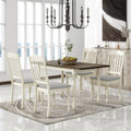 Extendable Dining Table Set with Butterfly Leaf and Upholstered Chairs H2920