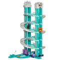 City Garage Playset with 98 Pieces Accessories Set, 6-Level Car Parking Playsets Toy with Manual and Electric Elevators Wash, Gas, Ejector & Car Repair Station S29705