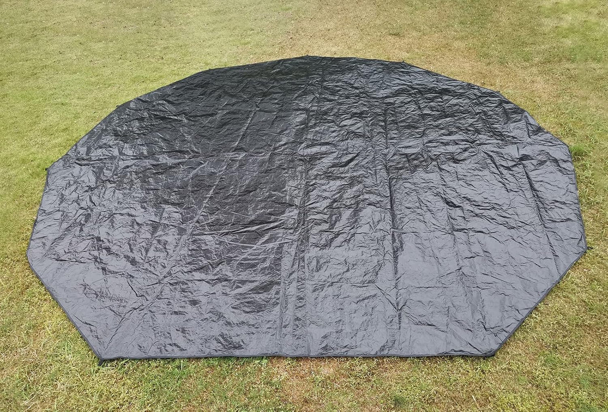 Black Waterproof Groundsheet Tarp for Camping B9710