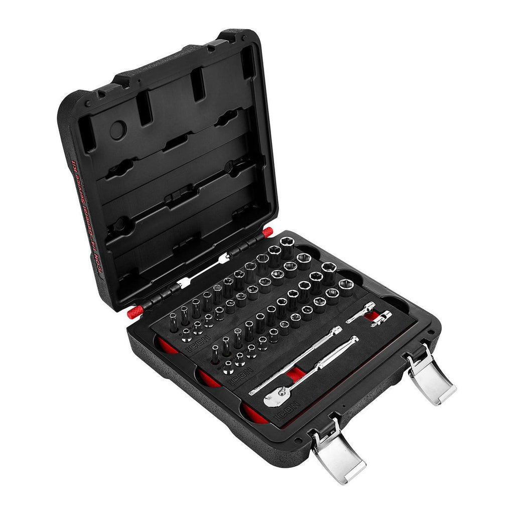 1/4 in. Drive SAE and Metric Socket Set, 48-Piece L749902