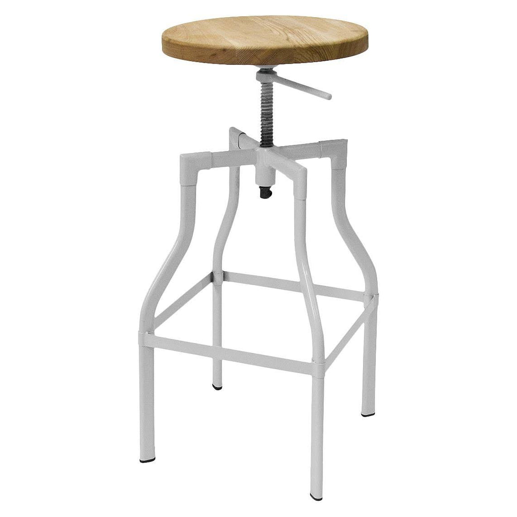 White Drafting Stool Y909