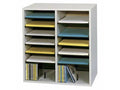 16 Compartments Adjustable Shelves Literature Organizer E42074