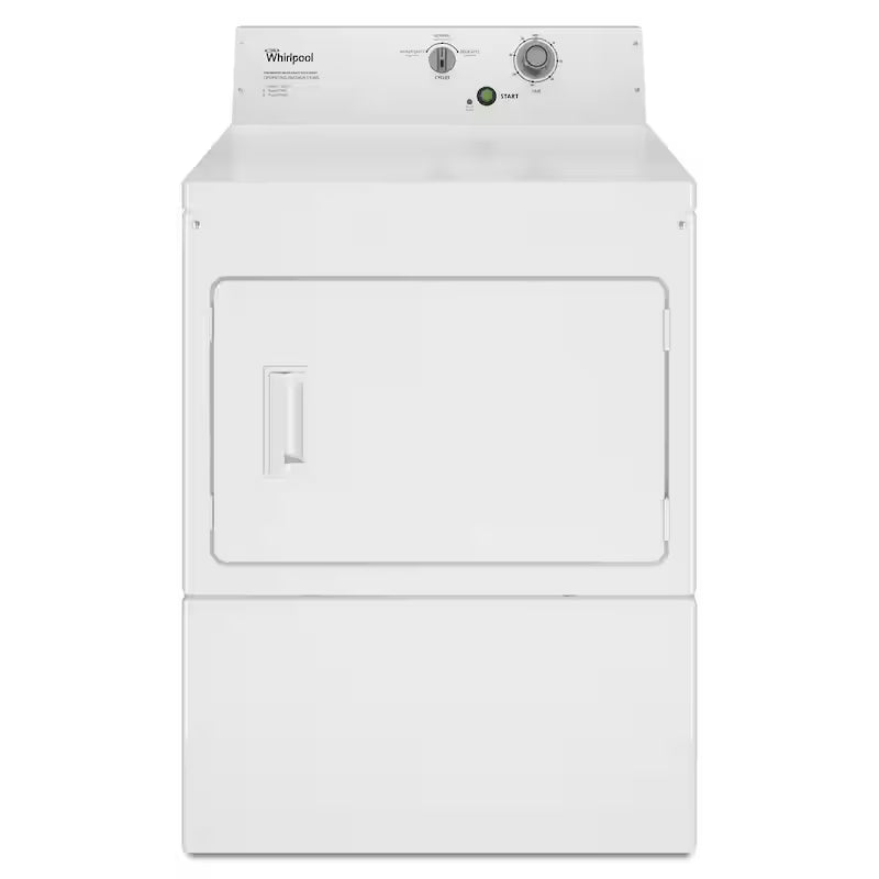White 7.4 cu. ft. Commercial Gas Dryer F4519